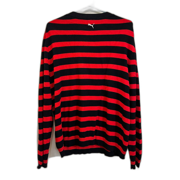 Puma Scuderia Toro Rosso Red Bull Racing Black Red Stripe Sweater  Mens Size XL - Picture 5 of 9